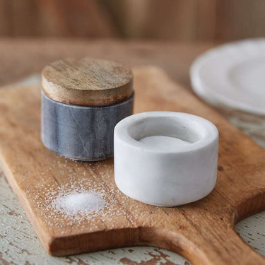 Marble Salt and Pepper Pinch Pots - Salt & Pepper Shakers